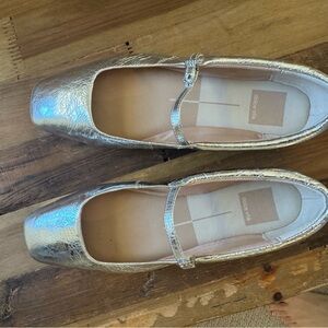 Dolce Vita Metallic Silver Flats
